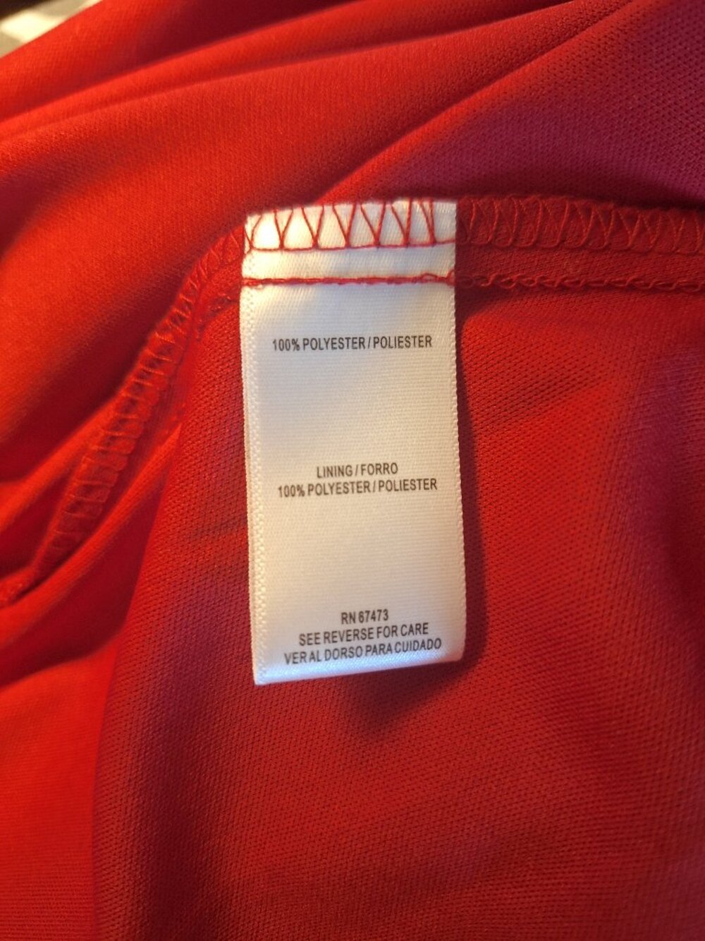 Danny & Nicole Sz 16P Red Lace Fit Flare Dress Petite Workwear Pop of Color - Picture 5 of 6